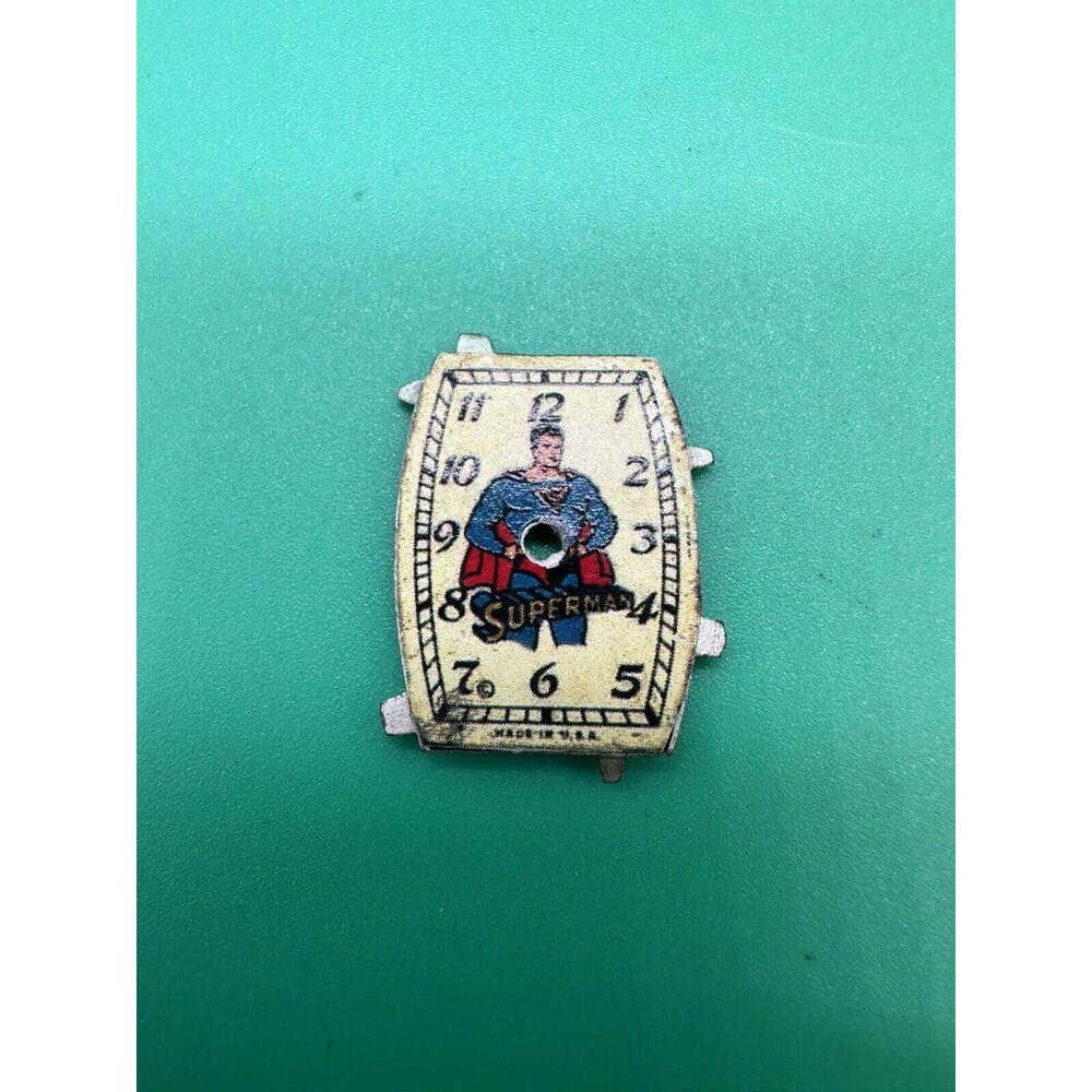 Vintage First Edition Superman Wrist Watch Square Dial 30’s-40’s New Haven